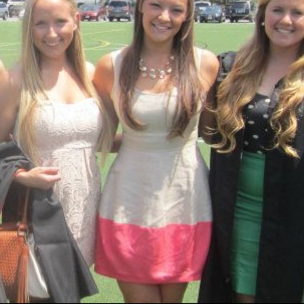 Linen Color Block Dress